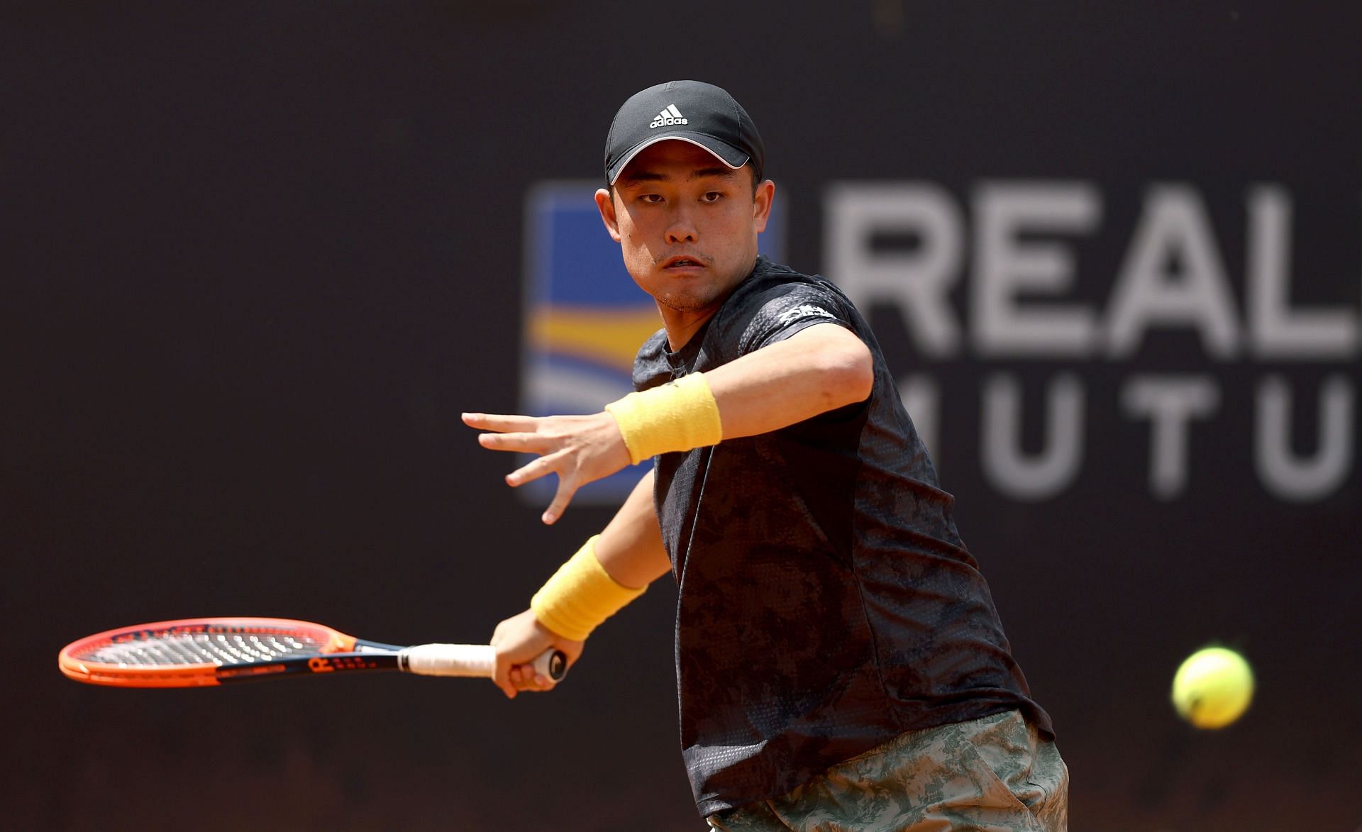 Yibing Wu at the 2023 Italian Open.