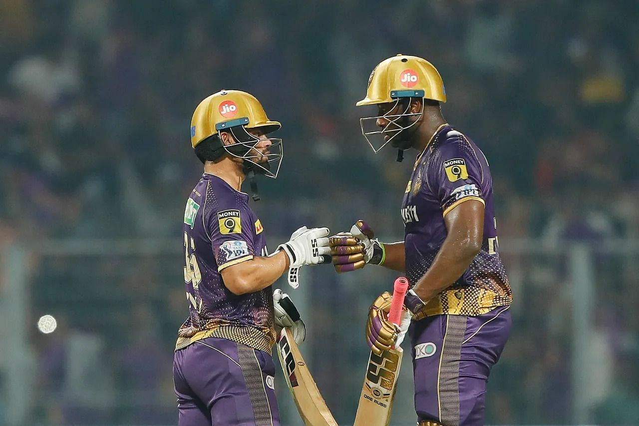  रिंकू और रसेल ने इस मैच में छठे विकेट के लिए 54 रनोंं की साझेदारी की (Photo Courtesy: IPLT20.com)