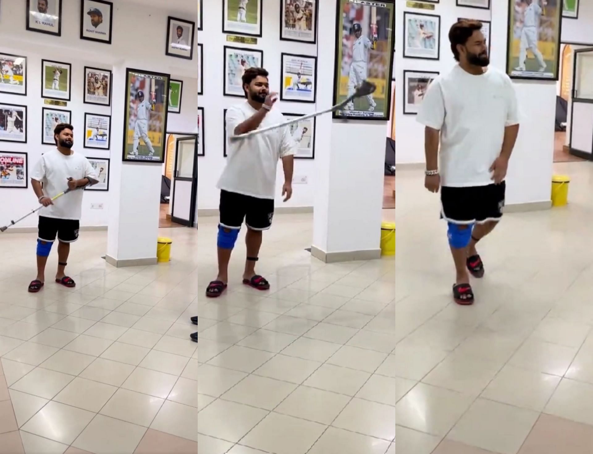 WATCH] "Happy NO MORE CRUTCHES Day!"- Rishabh Pant starts walking without  support as he continues his rehabilitation