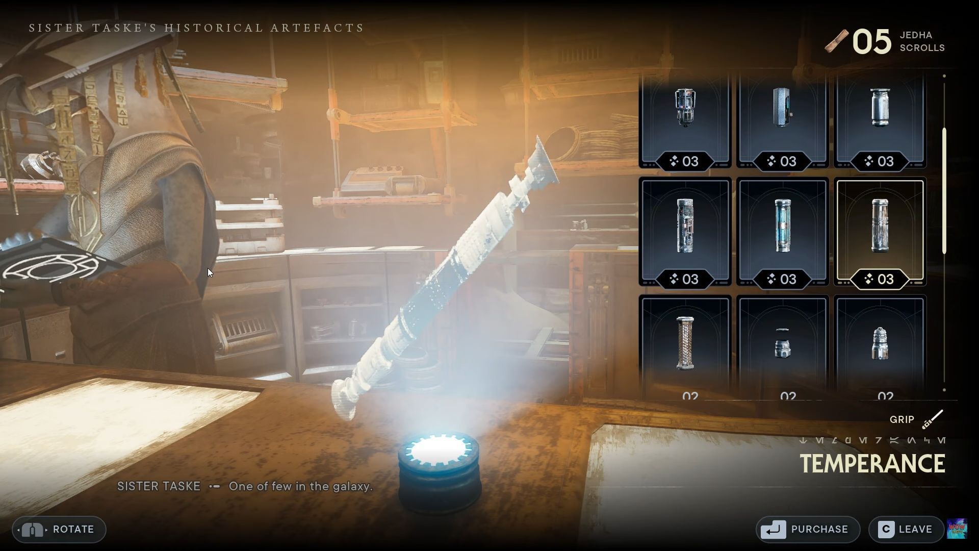 How to get the Temperance lightsaber in Star Wars Jedi Survivor?