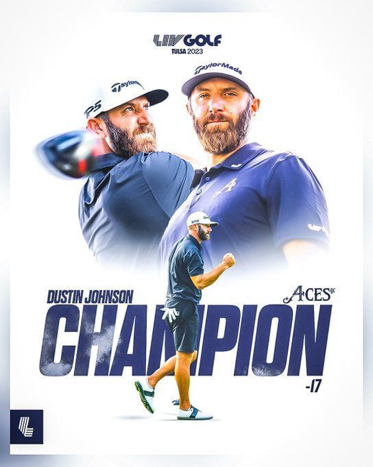 How much did Dustin Johnson win at the 2023 LIV Golf Tulsa? Prize money