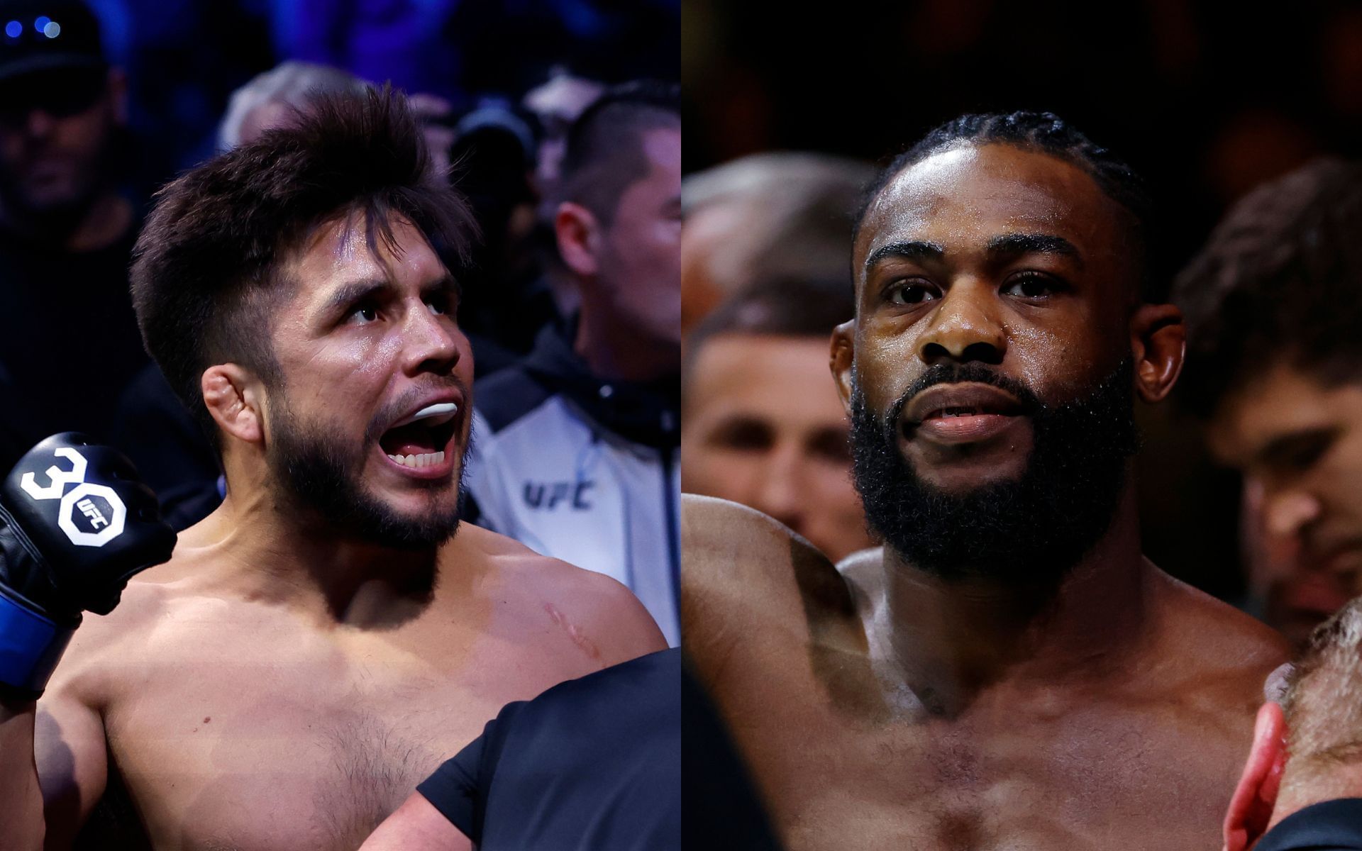Henry Cejudo vs. Aljamain Sterling Henry Cejudo congratulates Aljamain