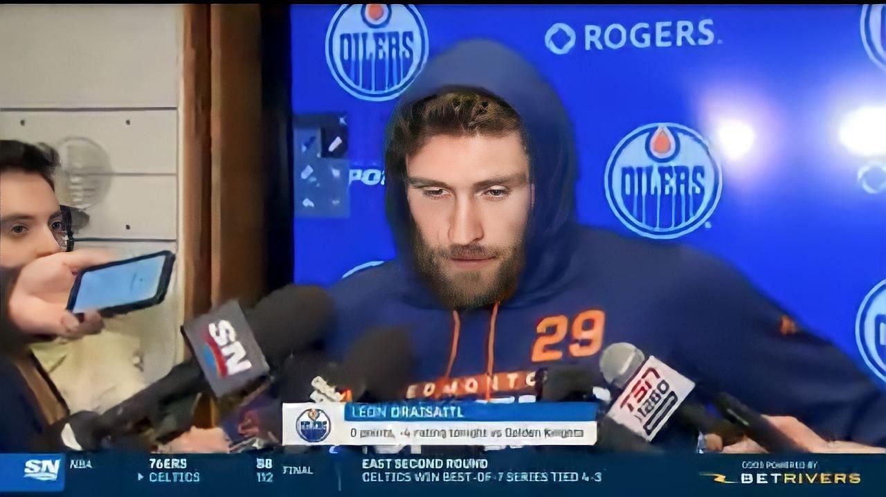 Read more about the article Leon Draisaitl gets emotional after Edmonton Oilers get eliminated