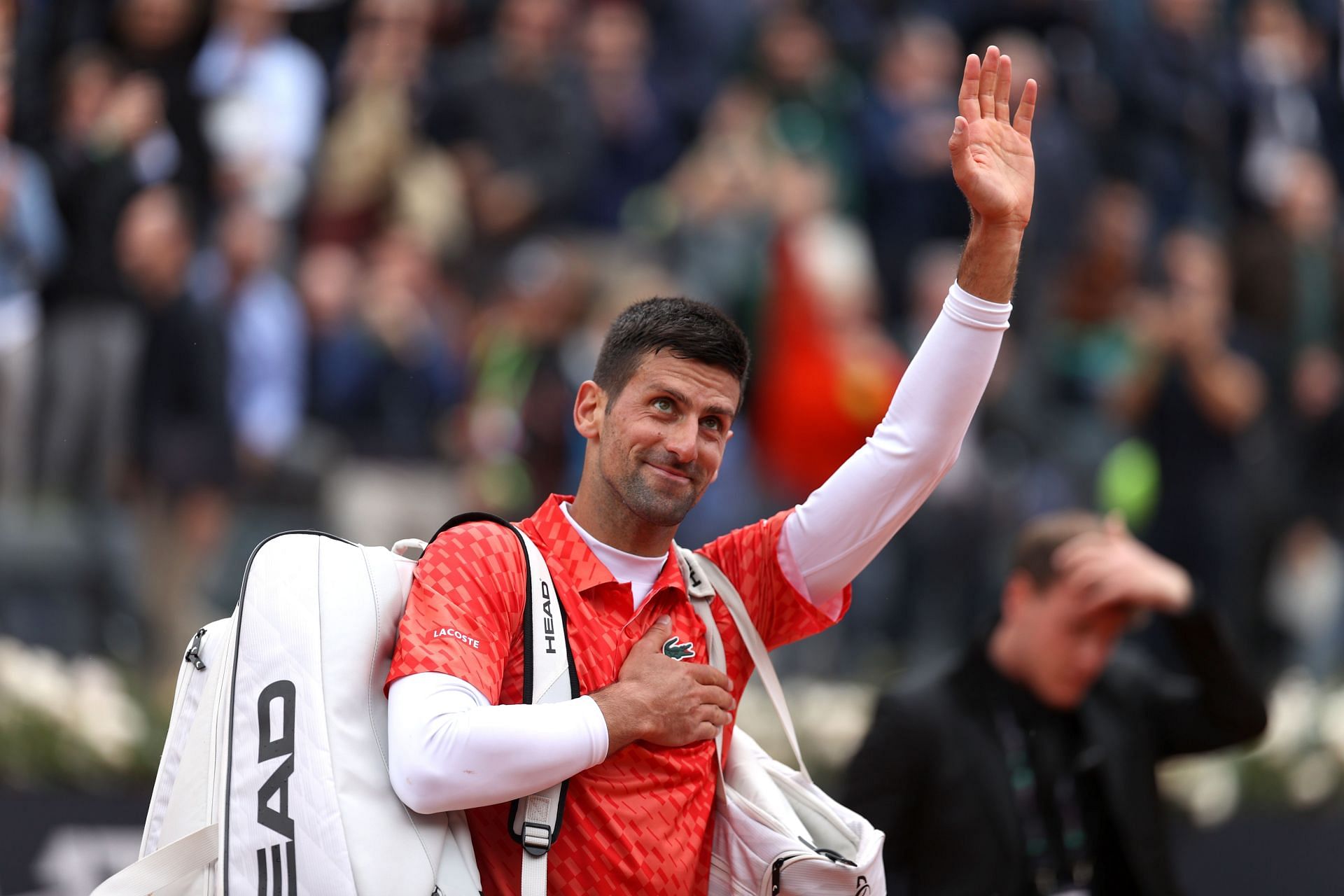 Novak Djokovic at the Italian Open earlier this month.