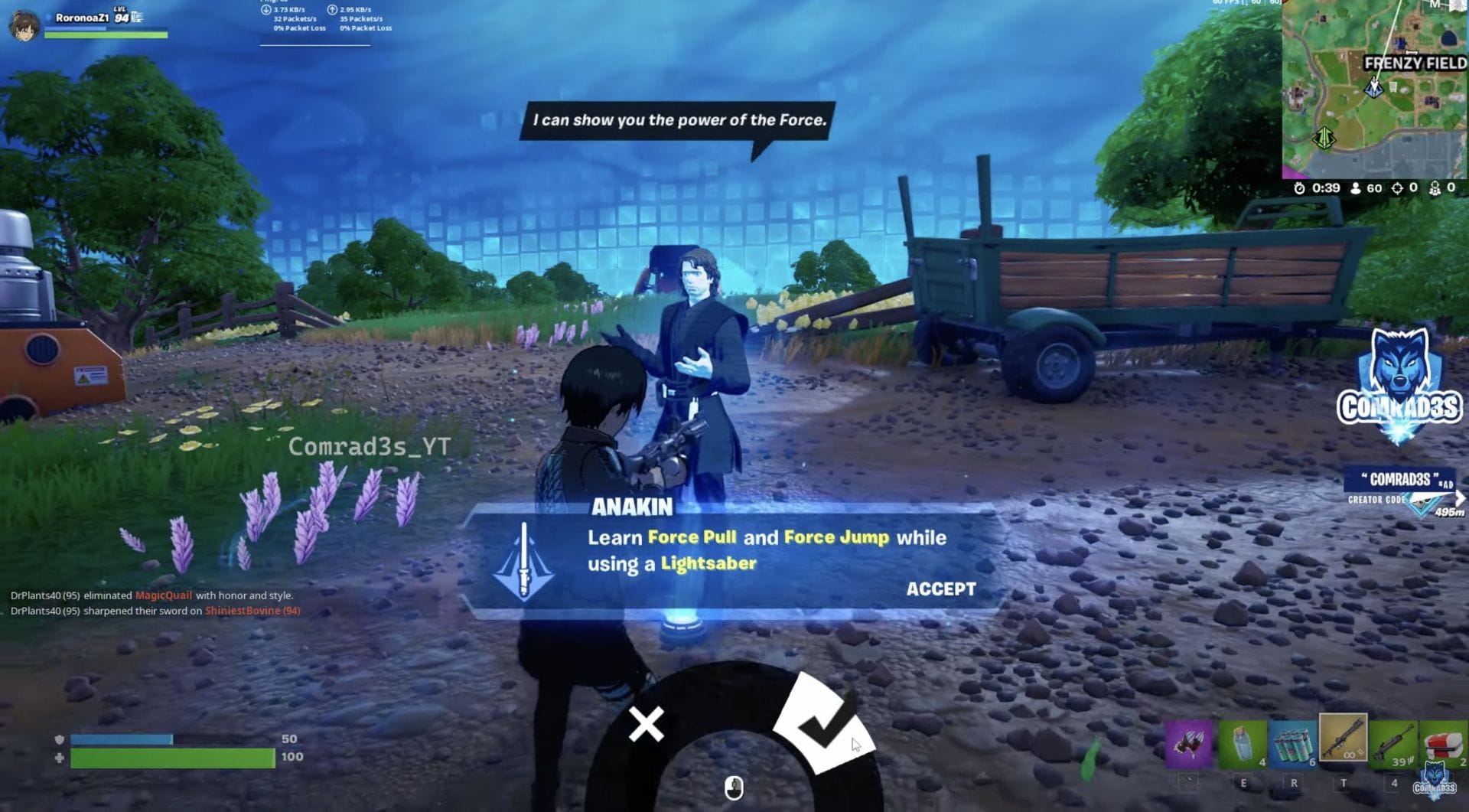 Fortnite How to learn Force abilities at Rift Gates in different matches