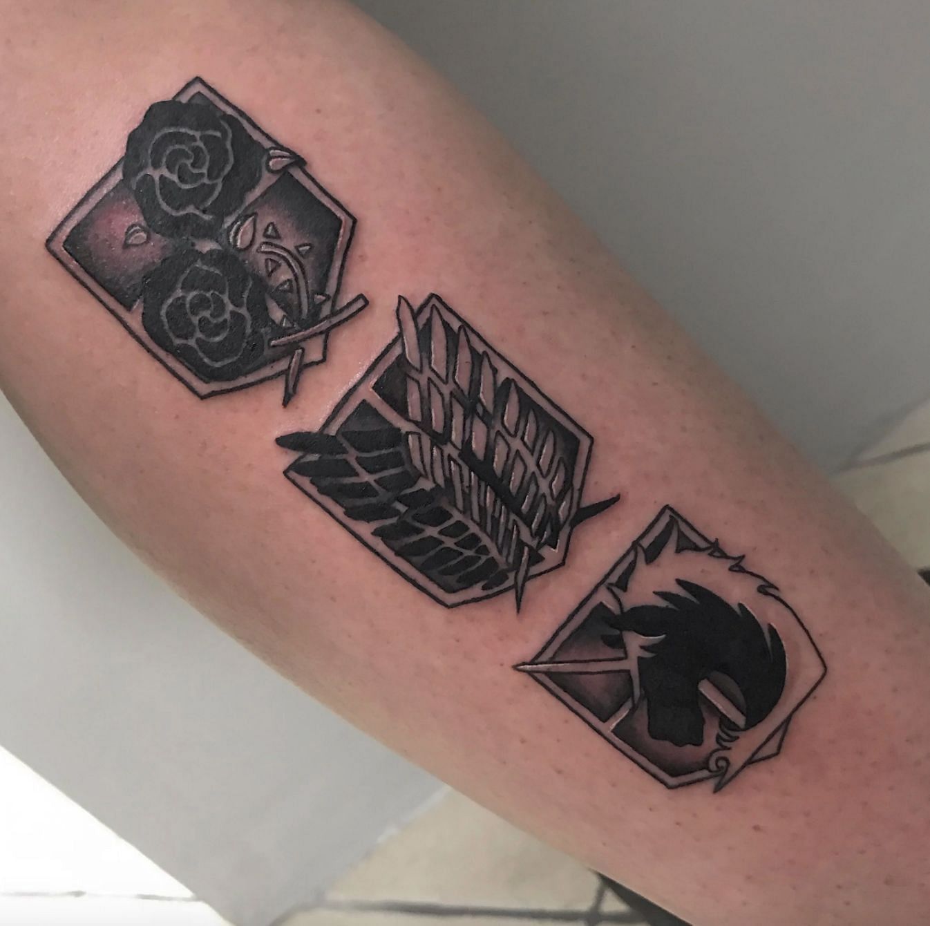 Buy K Style  Attack on Titan tattoo stickers emblem cosplay Scouting Legion  Corps training team stationed Corps emblem Online at desertcartINDIA