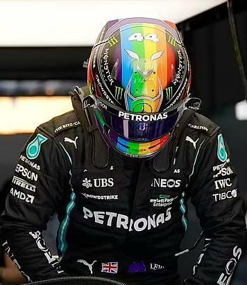 Why Is Lewis Hamilton Wearing The Rainbow-themed Helmet During The 2023 