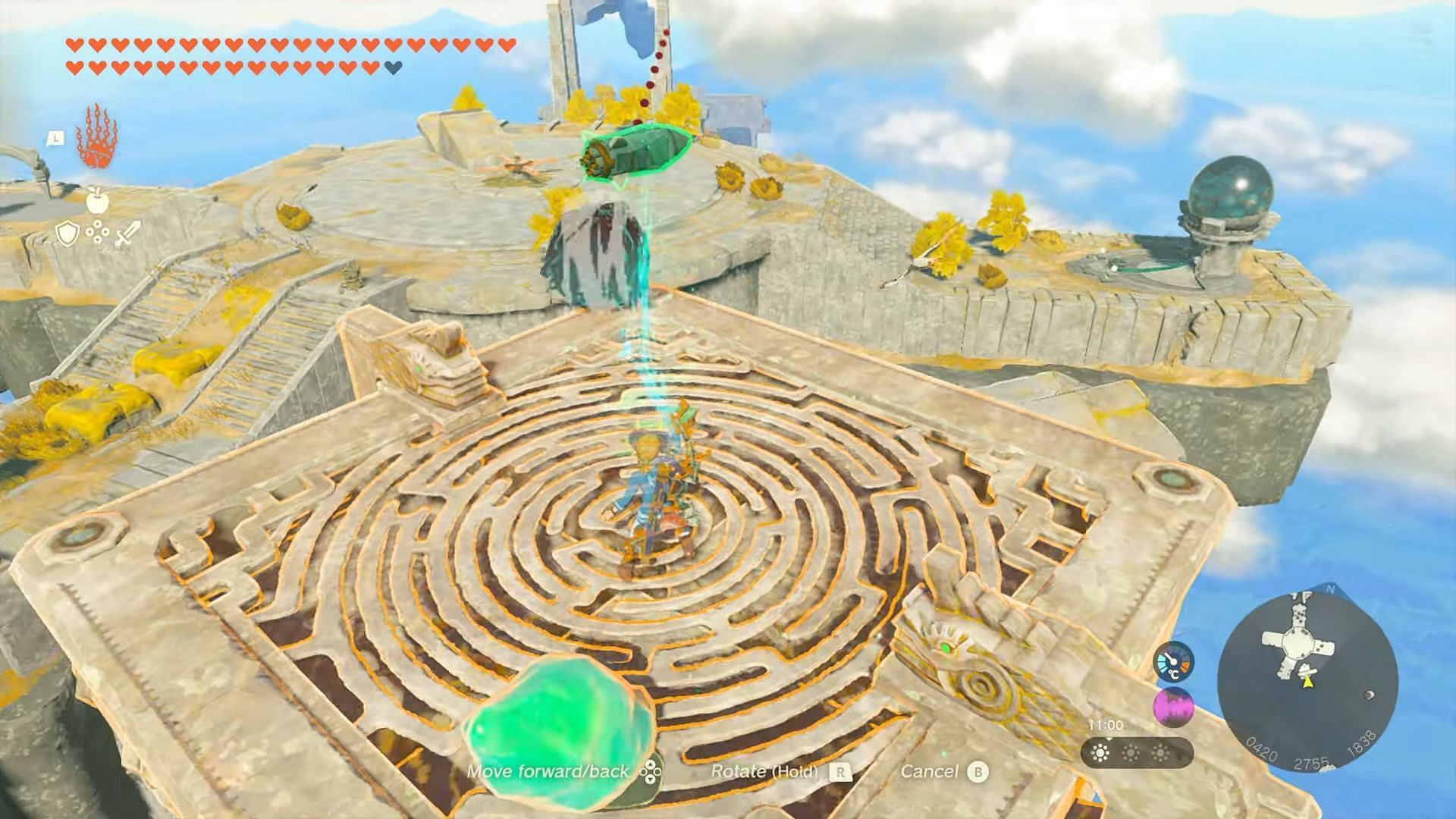 Đặt tên lửa ở một góc để vào hòn đảo trước đó (Hình ảnh qua Nintendo)