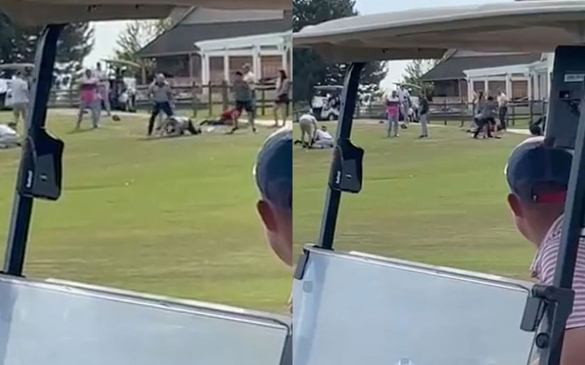 MMA golfers fight dads Former MMA fighters have massive brawl with