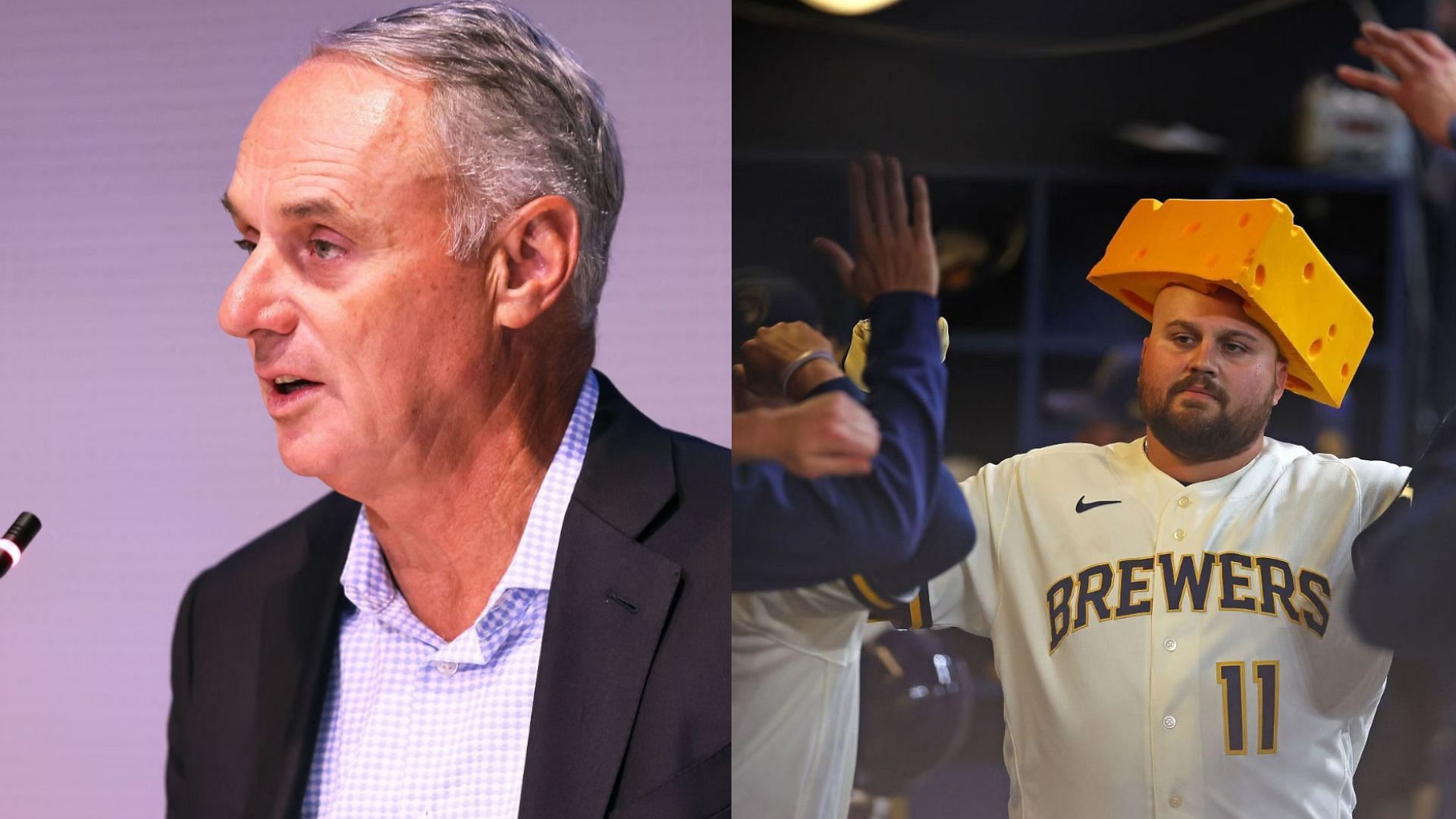 MLB commissioner Rob Manfred said that relocation of the Milwaukee Brewers is a realistic possibility