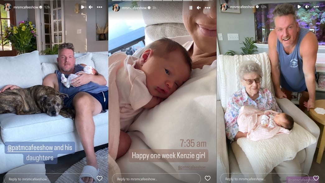 In Photos: Pat McAfee and wife Samantha celebrate baby Kenzie's one