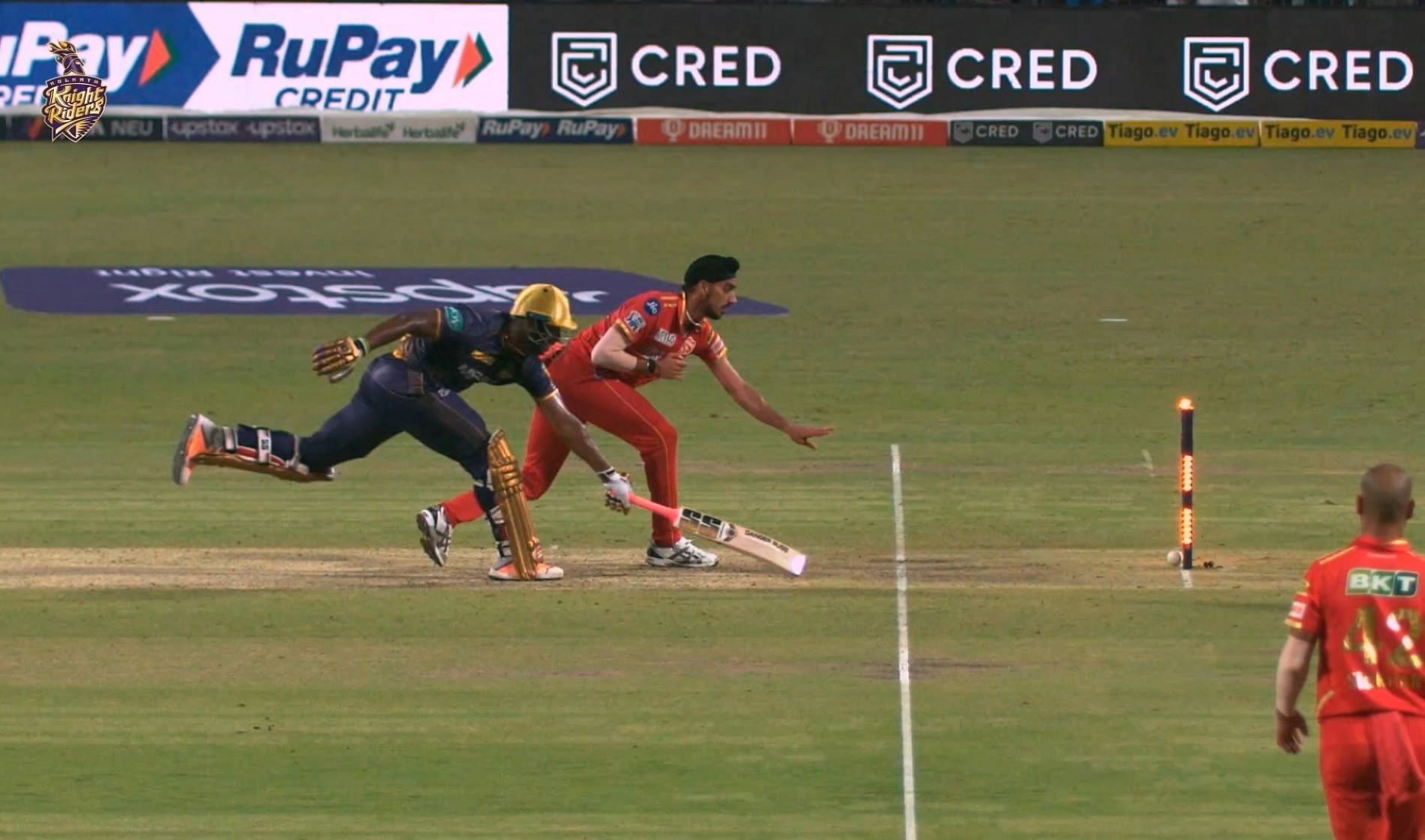 [Watch] Arshdeep Singh executes crucial run out of Andre Russell in the penultimate ball of the KKR-PBKS clash