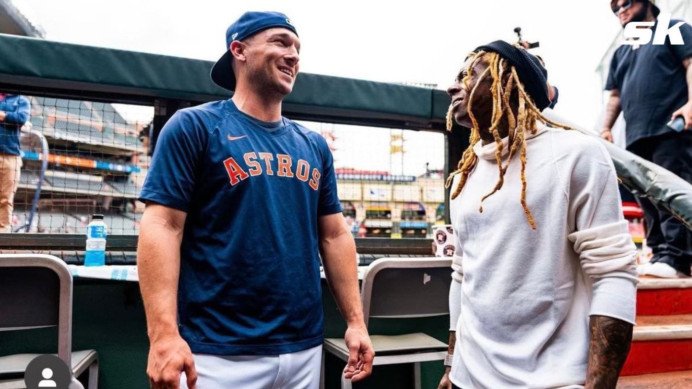 Astros fans thrilled to see Lil Wayne and Alex Bregman catchup: