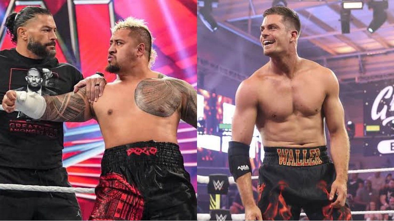 WWE सुपरस्टार्स रोमन रेंस, सोलो सिकोआ और ग्रेसन वॉलर 