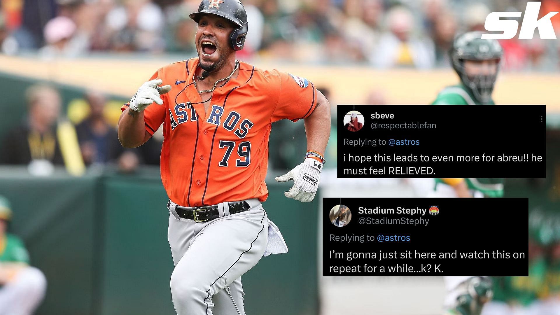 Houston Astros Fans Excited As Jose Abreu Smashed His First Homer Of ...