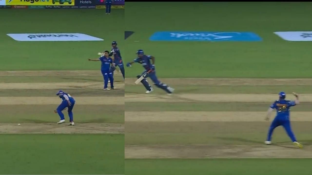 [Watch] MI kaptanı Rohit Sharma'nın çarpıcı doğrudan vuruşu, Krishnappa Gowtham'ı IPL 2023 Eliminator'daki kırışıklığının altında yakalar