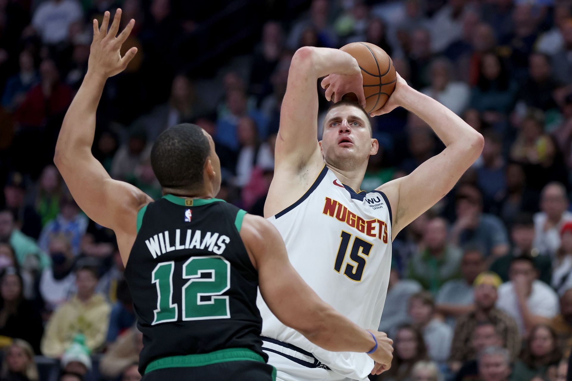 Jokic would be great in Boston (Image via Getty Images)