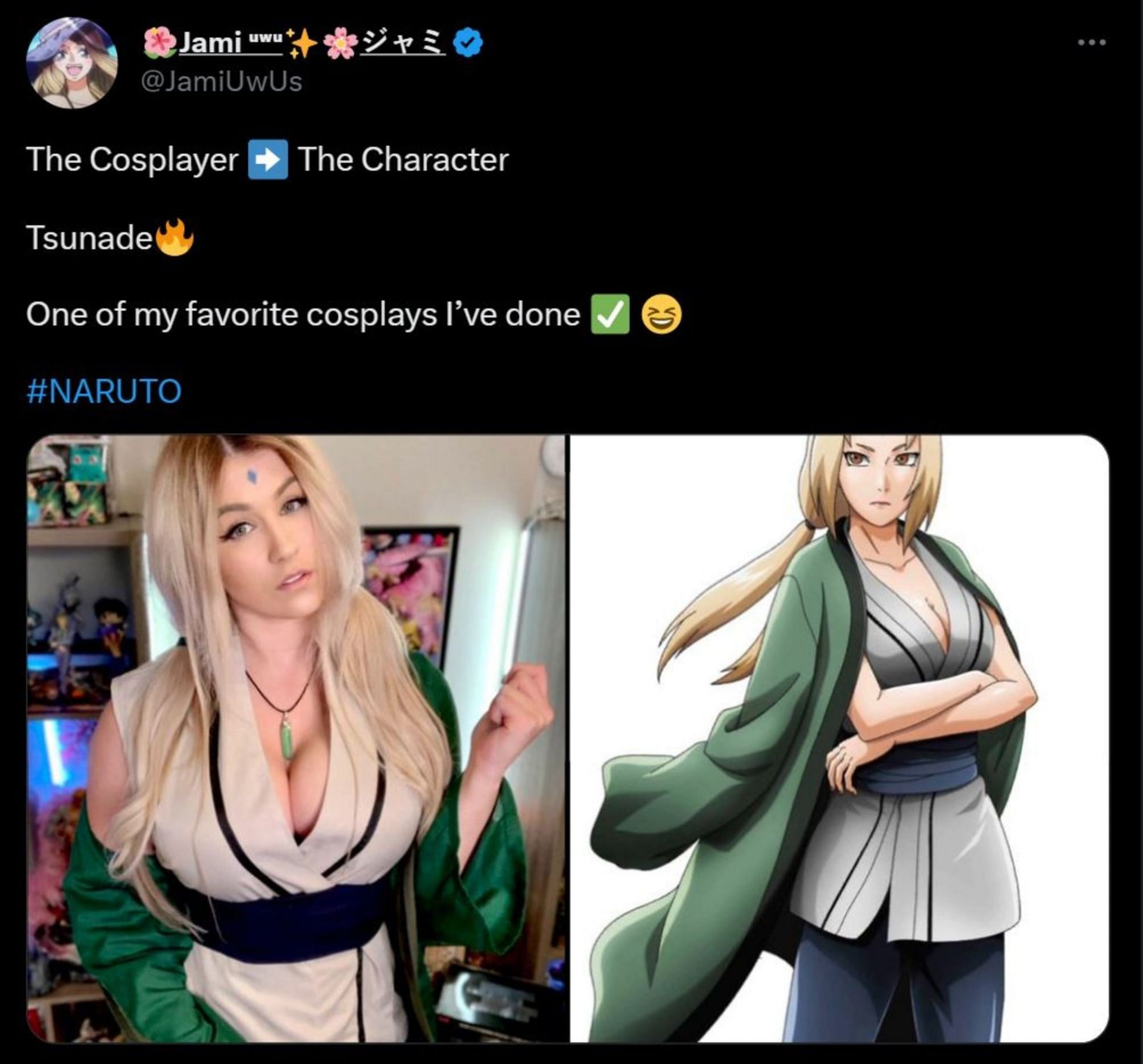 Naruto Cosplayer Raises The Heat With Tsunade Makeover