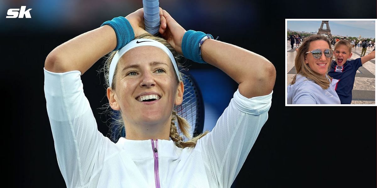 Victoria Azarenka enjoys Paris with son and 