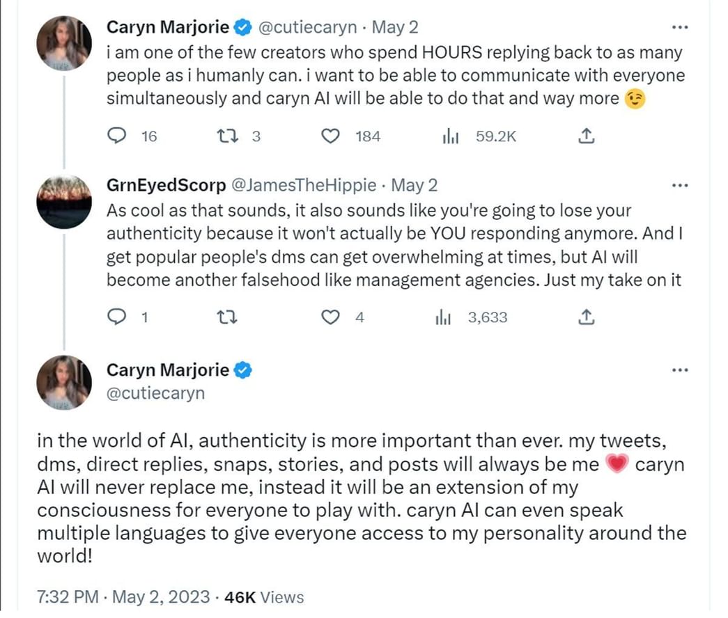 Who is Caryn Marjorie? All about the AI virtual girlfriend as she(02)