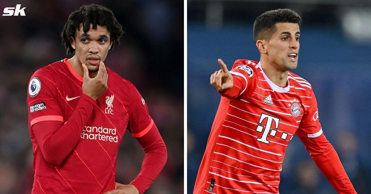 Trent Alexander-Arnold (left) and Joao Cancelo (right)