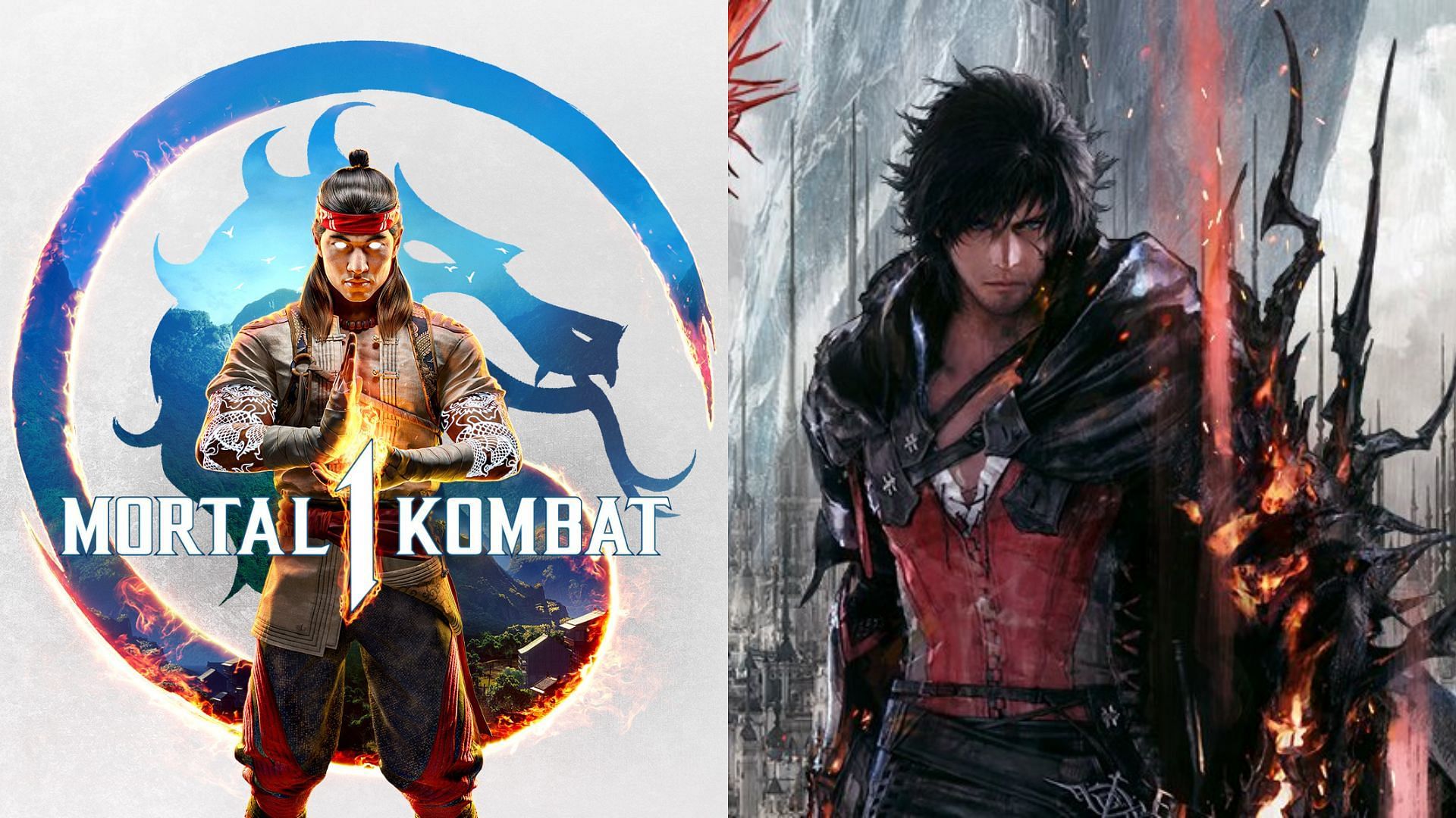Mortal Kombat 1 is currently on the top of the PlayStation pre-order chart (Images via Warner Bros., Square Enix)