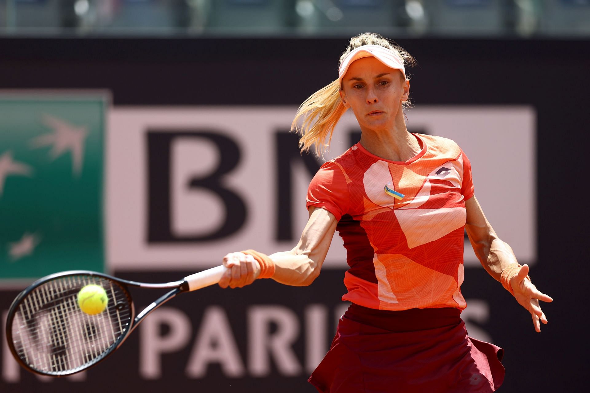 Lesia Tsurenko thi đấu tại Internazionali BNL D'Italia 2023