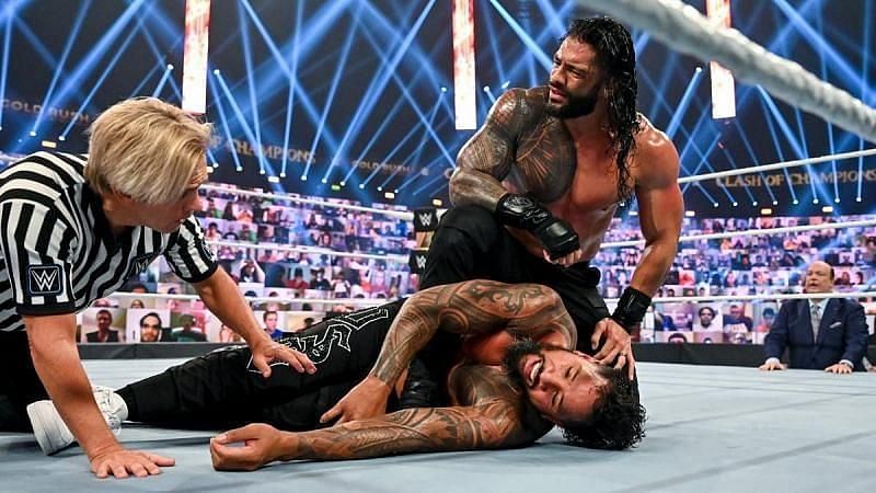 WWE दिग्गज रोमन रेंस का पहला टाइटल डिफेंस बेहतरीन था 