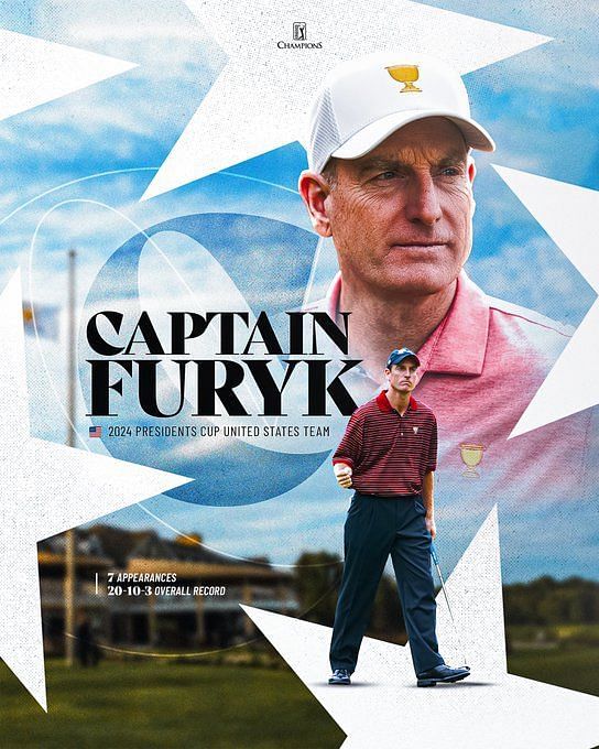 Jim Furyk Gets Appointed As Captain Of The USA Team For The 2024 ...