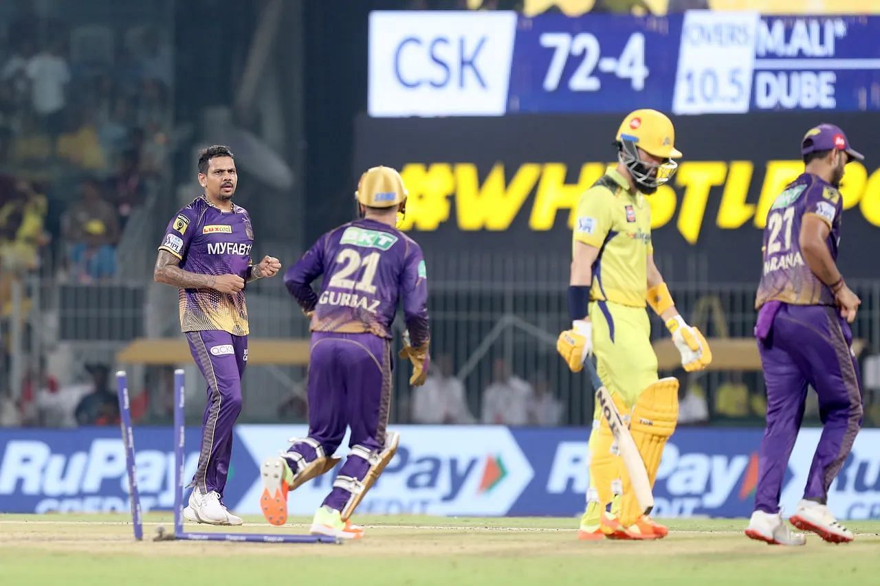 सुनील नारेन ने इस मैच में अच्छी गेंदबाजी की (Photo - IPL)