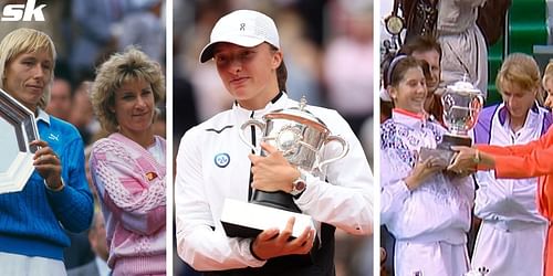 "Monica Seles, Steffi Graf, myself and Martina Navratilova; I think Iga Swiatek is the same type of person" - Chris Evert