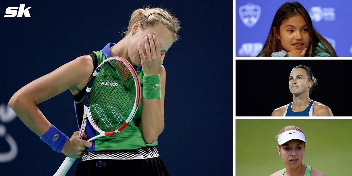 Emma Raducanu, Aryna Sabalenka, Sabine Lisicki & other tennis players react to Anett Kontaveit's retirement