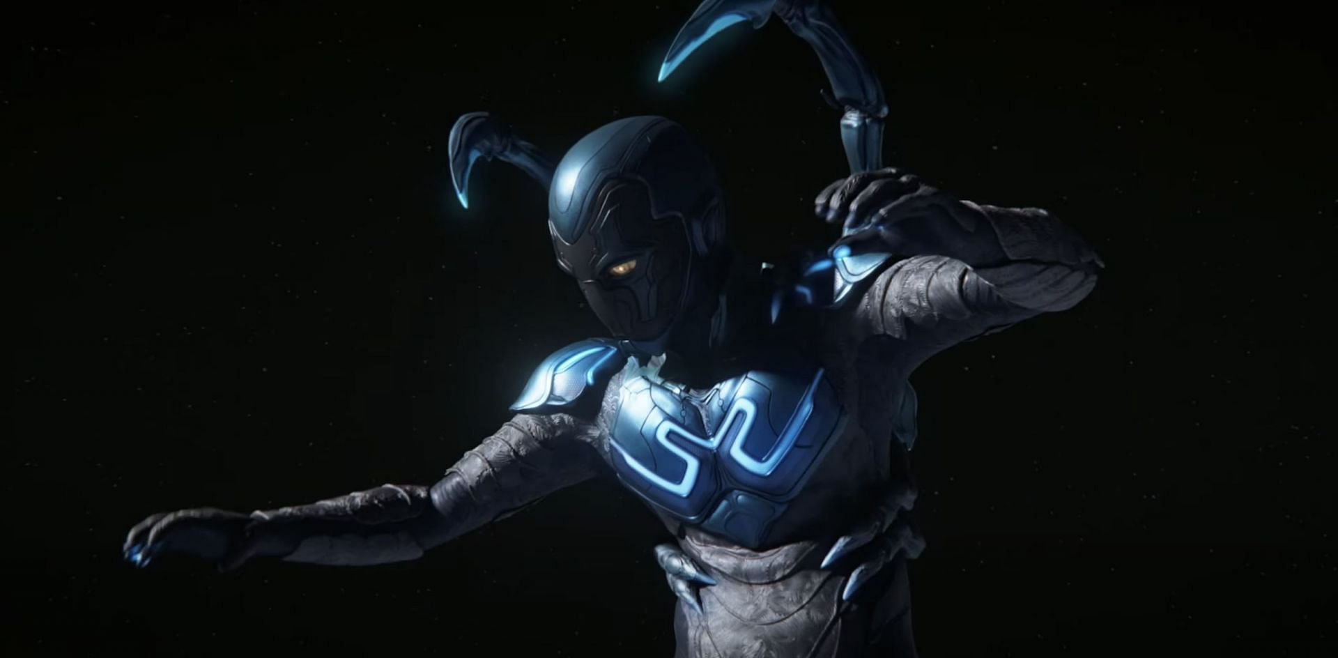 James Gunn spills the beans on the inaugural superhero of the revamped DC Universe - it&#039;s Blue Beetle! (Image via Warner Bros)