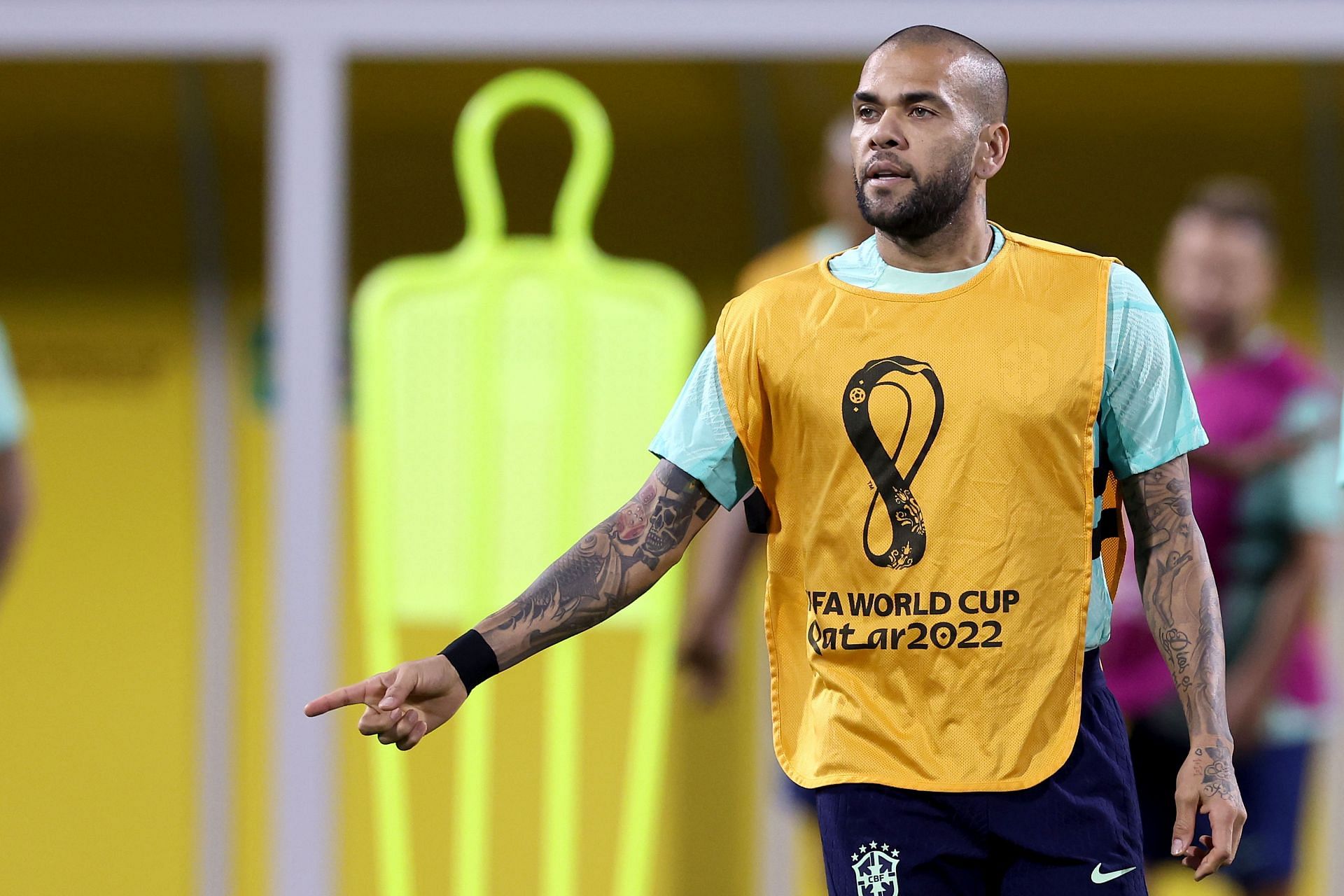 Dani Alves with the Brazilian national team (file photo)