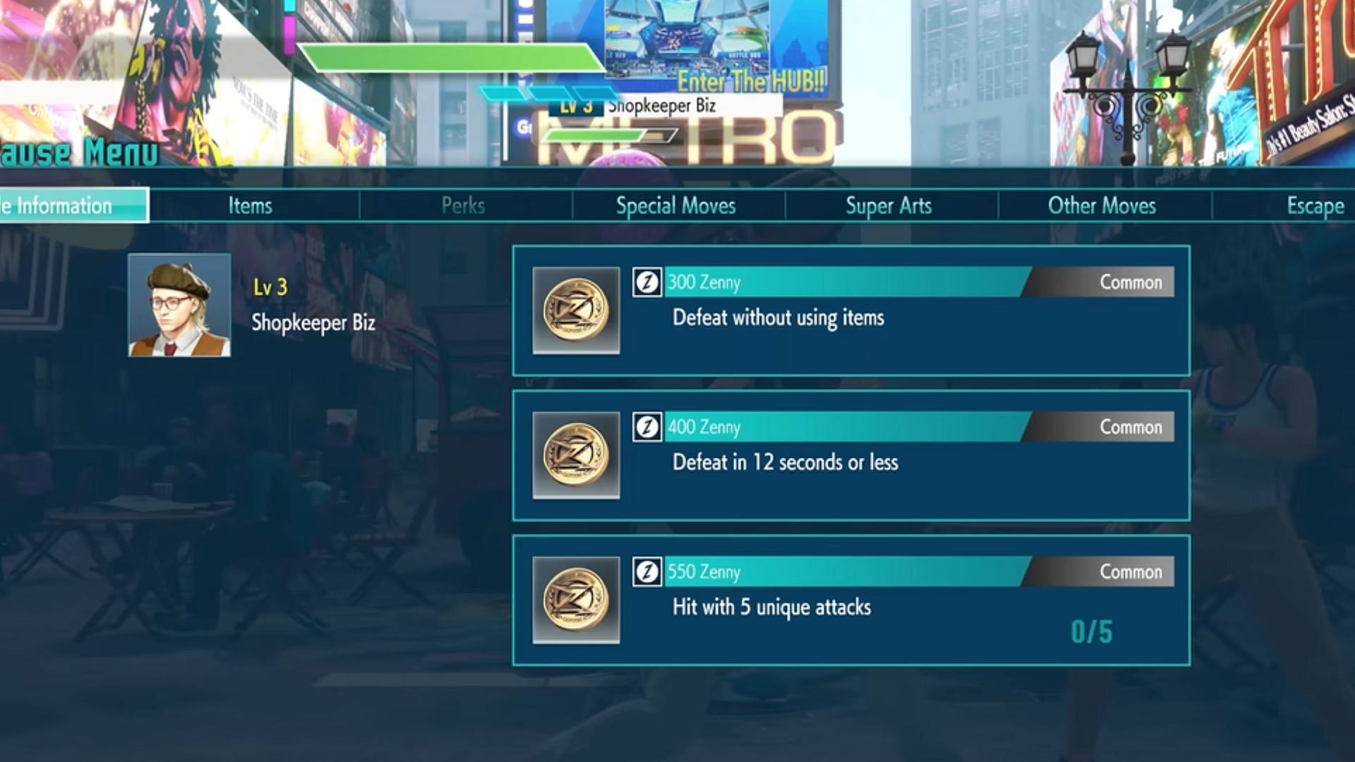 Hoàn thành các mục tiêu chiến đấu cụ thể để kiếm Zenny (Hình ảnh qua Capcom)