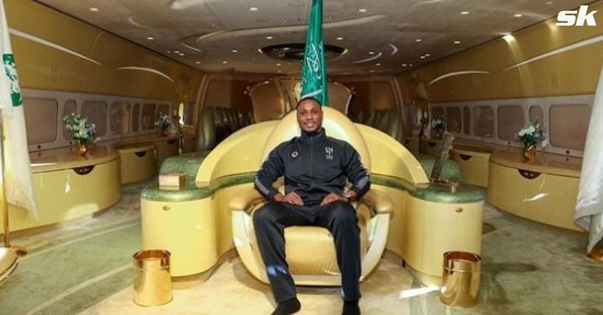 Odion Ighalo gives fans insight into Al-Hilal’s 0 million-worth luxury airplane with golden throne 