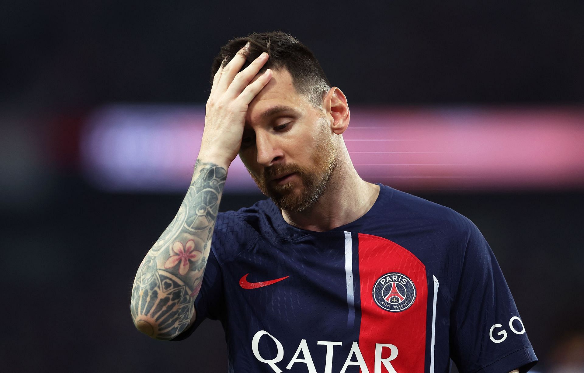 Messi struggled with the change after leaving Camp Nou.