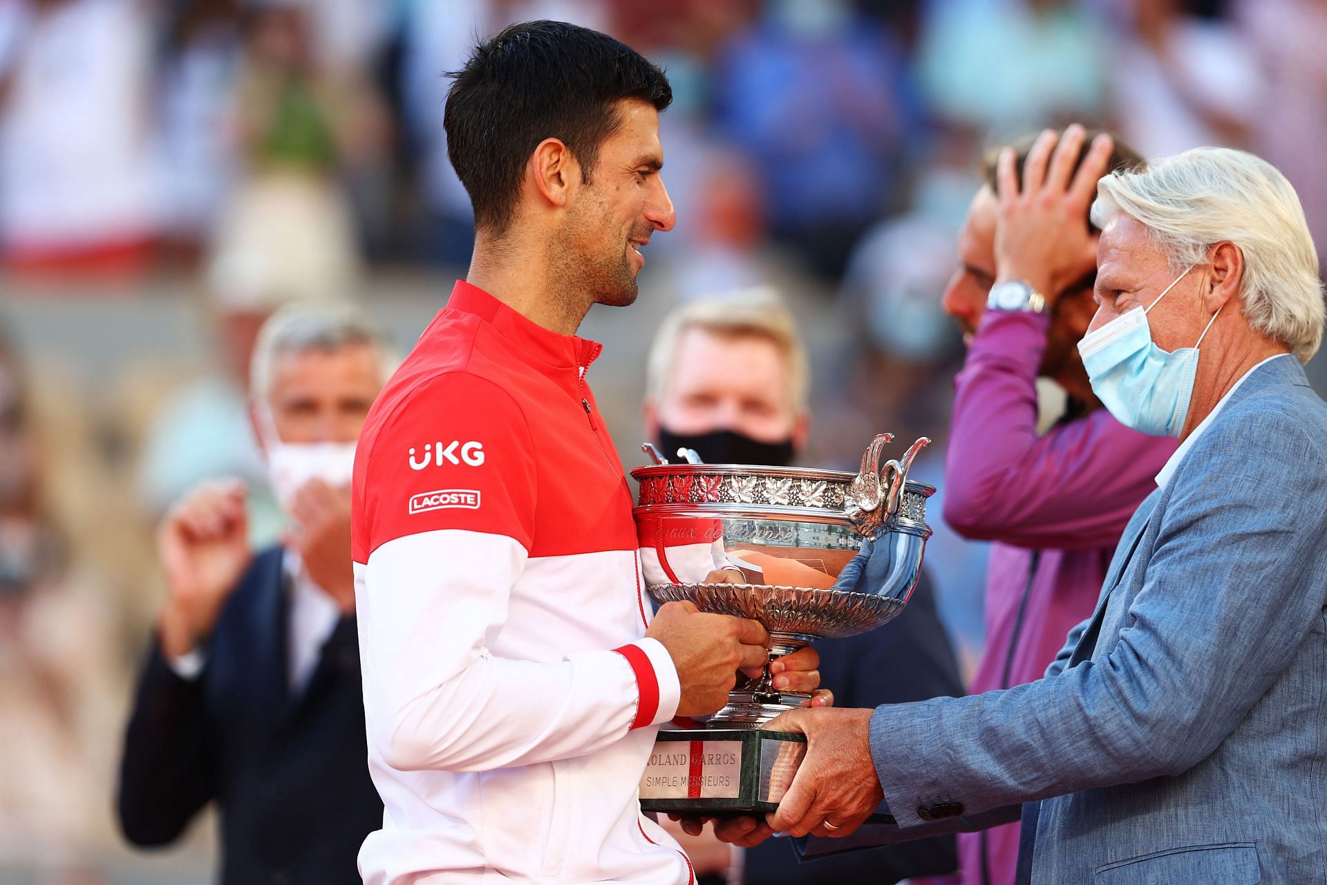 Novak Djokovic tại Pháp mở rộng 2021 sau khi lên ngôi vô địch