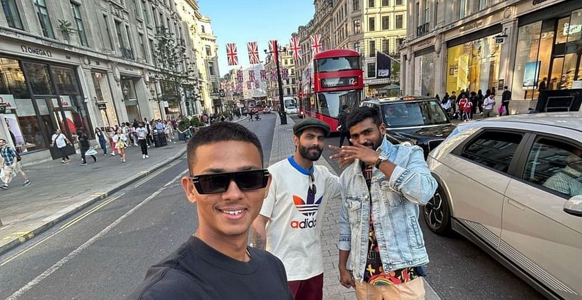 Exploring London" - Yashasvi Jaiswal hangs out with KS Bharat and Ravindra  Jadeja
