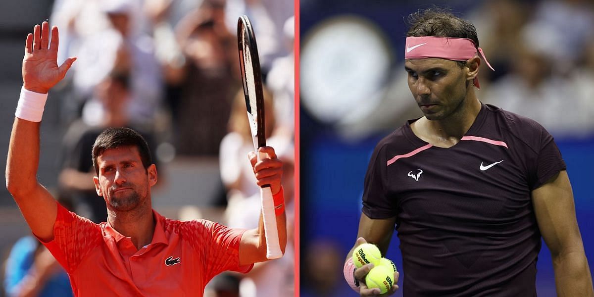 Novak Djokovic và Rafael Nadal (Trái sang phải)