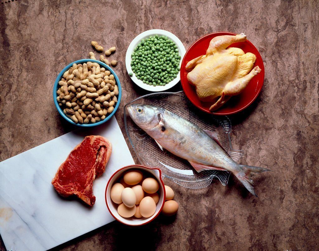 Still Life Of Protein Foods(Image via Getty Images)