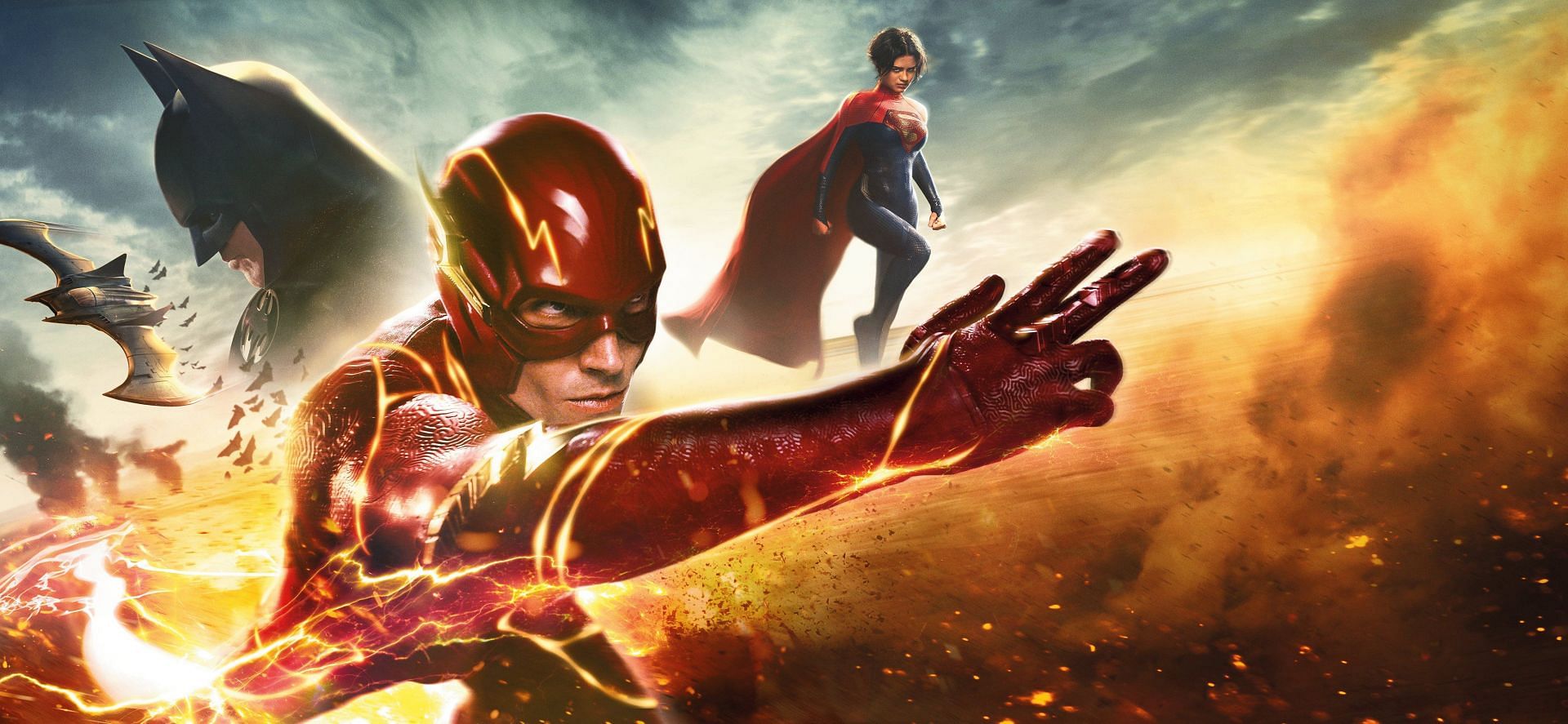 Barry Allen races through the multiverse, weaving a familiar yet exhilarating web of superhero narratives (Image via Warner Bros)