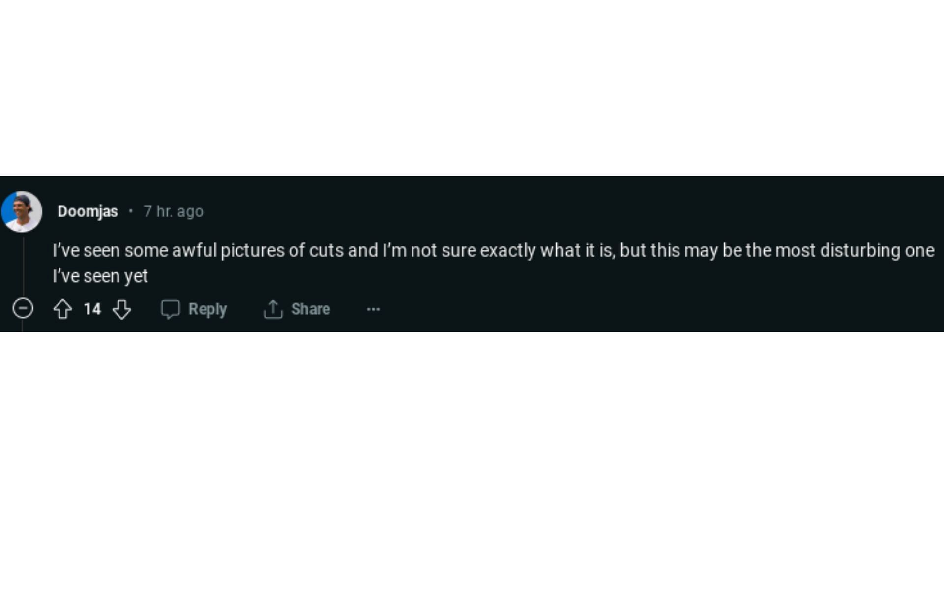 تعليق مستخدم Reddit