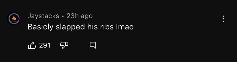 YouTube comment