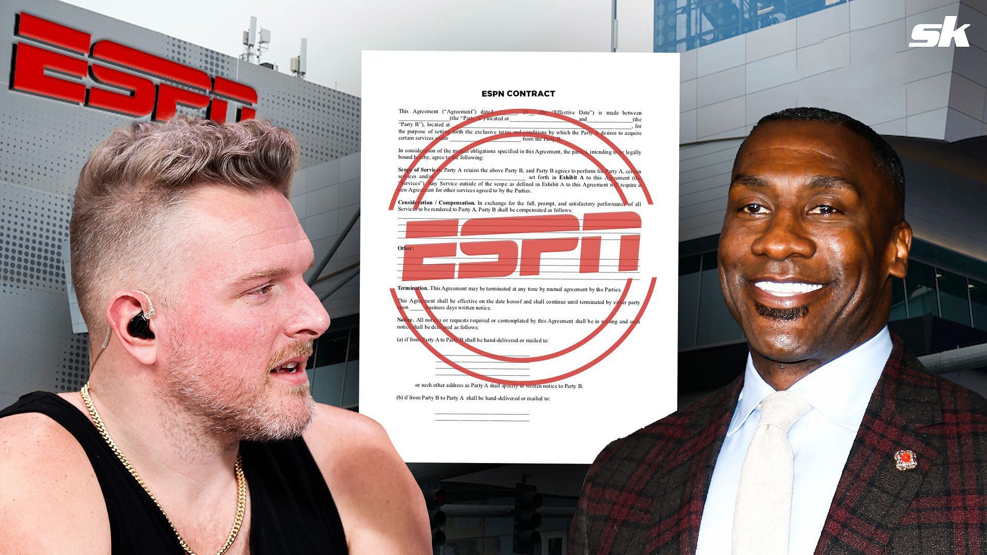 Pat McAfee muốn Shannon Sharpe tham gia ESPN