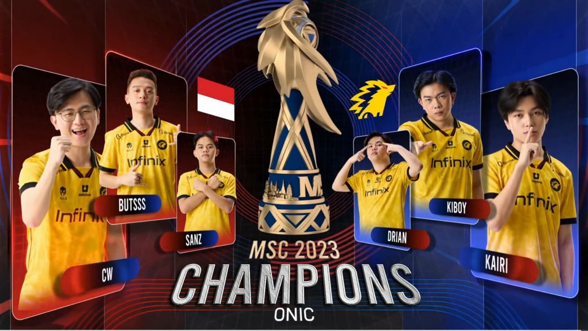 Onik Esports Mobile Legends dari Indonesia dinobatkan sebagai juara Southeast Asia Cup (MSC) 2023