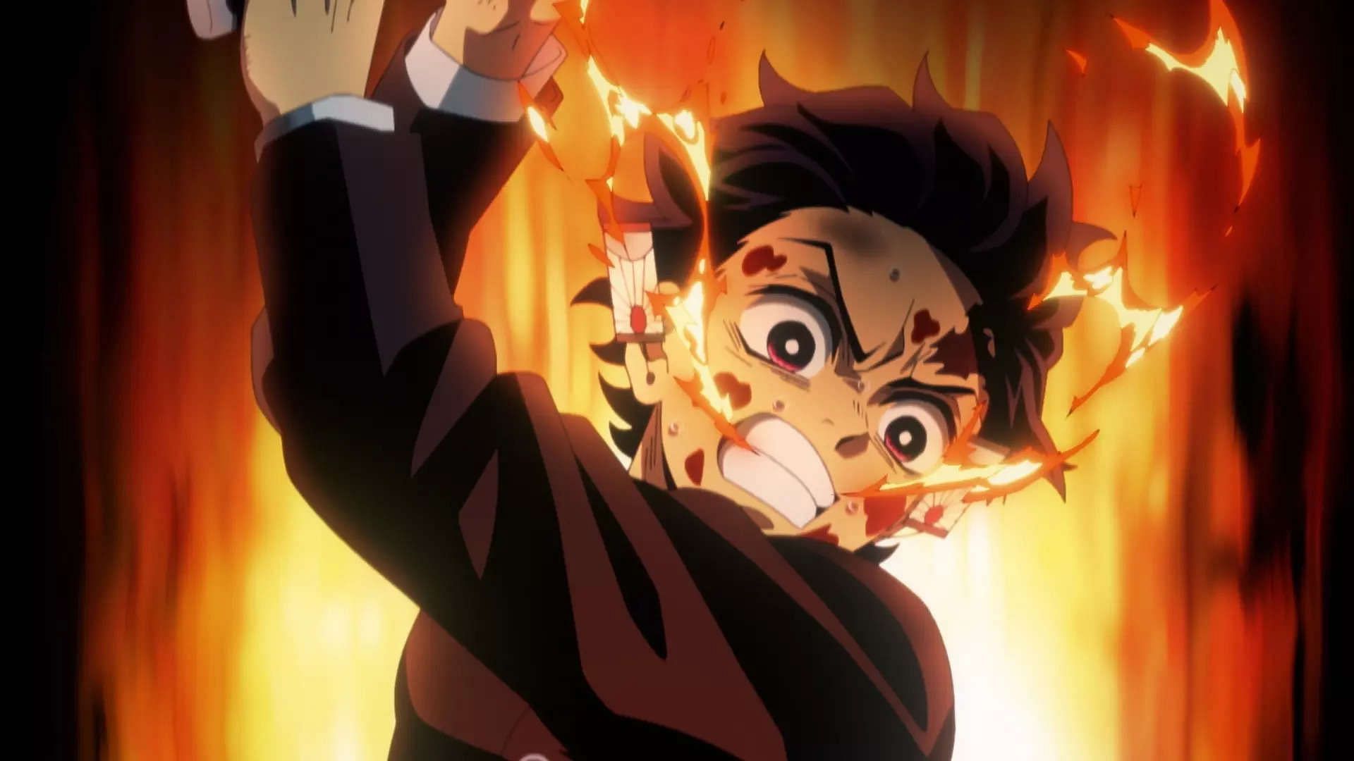 Download Fire Breathing From Anime Demon Slayer Wallpaper  Wallpaperscom