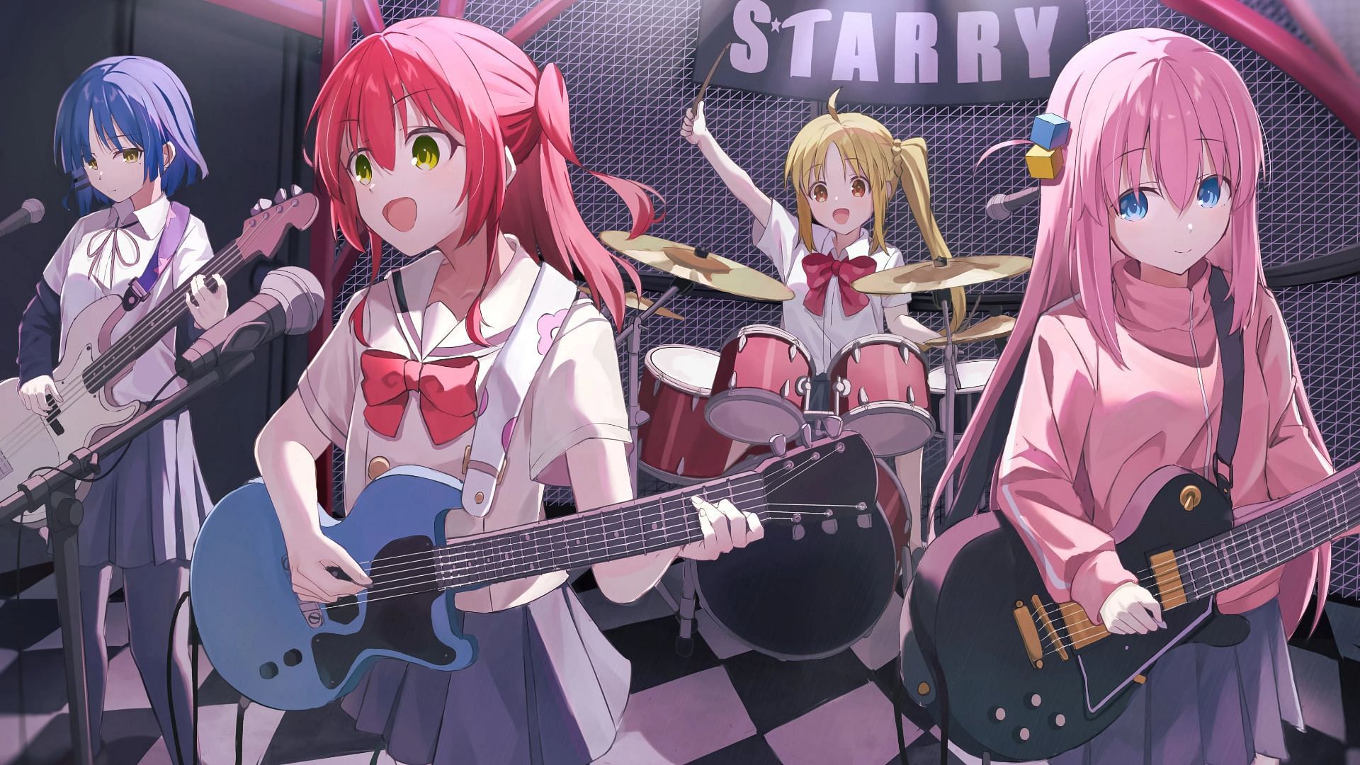 Anime band guitar anime music band HD wallpaper  Peakpx