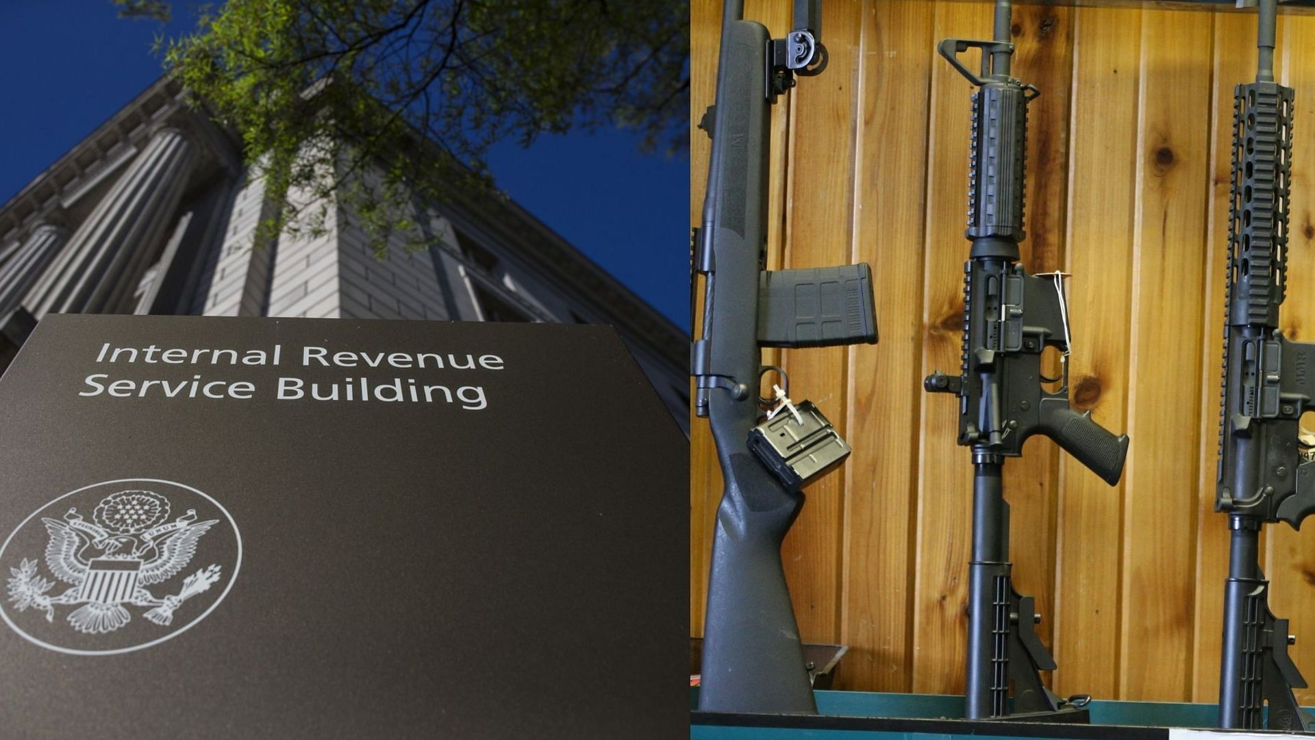 IRS and ATF. (Photos via Getty Images)