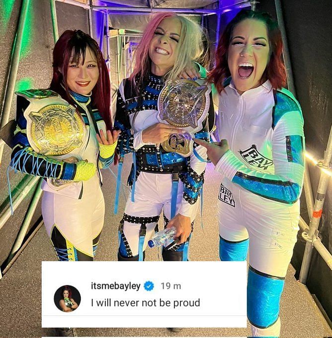 Bayley Posts Backstage Photo With Two Wwe Superstars Sends A Message